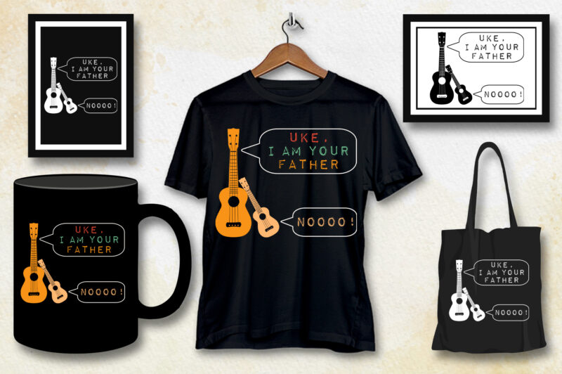 Uke I Am Your Father T-Shirt Design