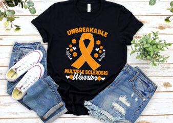 Unbreakable Multiple Sclerosis Warrior Multiple Sclerosis Awareness NL 1402 t shirt vector graphic