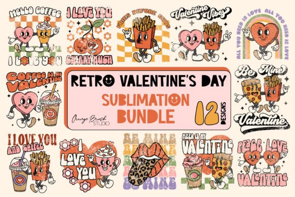 Retro valentines day sublimation bundle,sweet valentines day bundle,100 valentine’s day svg bundle,valentine mega bundle, 140 designs, heather roberts art bundle, valentines svg bundle, valentine’s day designs, cut files cricut, silhouette