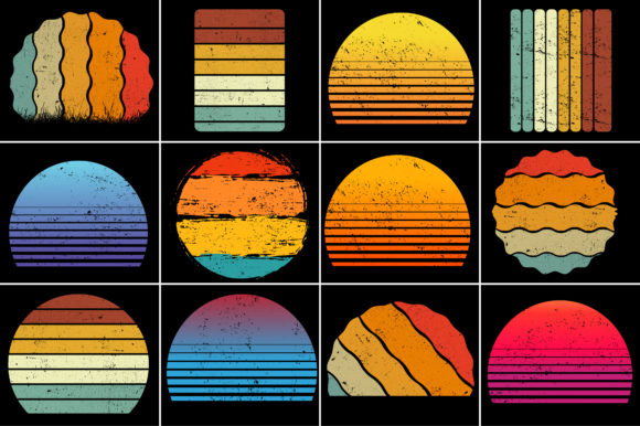 Vintage Retro Sunset Mega Bundle