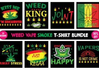 Weed Vape Smoke T-Shirt Bundle,Cannabis Weed Marijuana T-Shirt Bundle,Weed Svg Mega Bundle,Weed svg mega bundle , cannabis svg mega bundle , 120 weed design , weed t-shirt design bundle ,