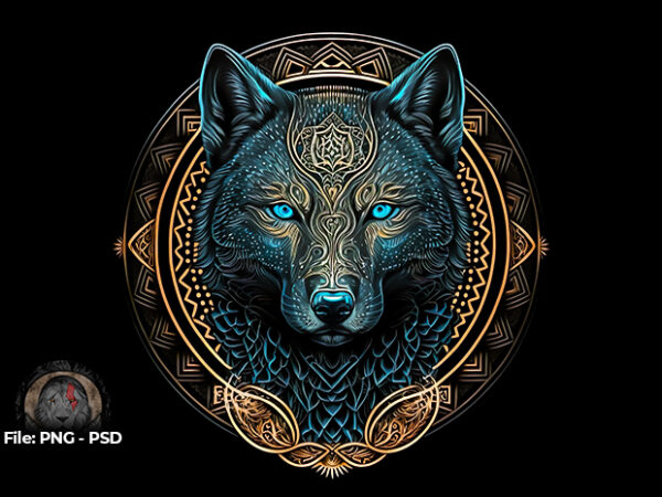 Wolf Wild Spirit t shirt design for sale