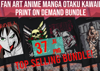 Fan art Anime Manga Otaku Kawaii Print on demand bundle March 2023