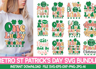 Retro St Patrick’s Day SVG Bundle Let The Shenanigans Begin, St. Patrick’s Day svg, Funny St. Patrick’s Day, Kids St. Patrick’s Day, St Patrick’s Day, Sublimation, St Patrick’s Day SVG, t shirt design online