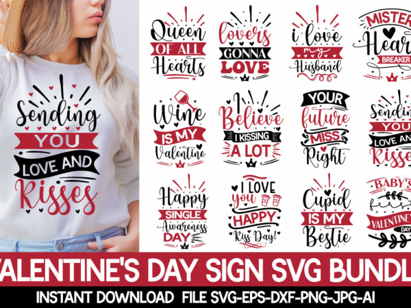 Valentine’s day sign svg bundle valentine mega bundle, 140 designs, heather roberts art bundle, valentines svg bundle, valentine’s day designs, cut files cricut, silhouette valentine svg bundle, valentines day svg