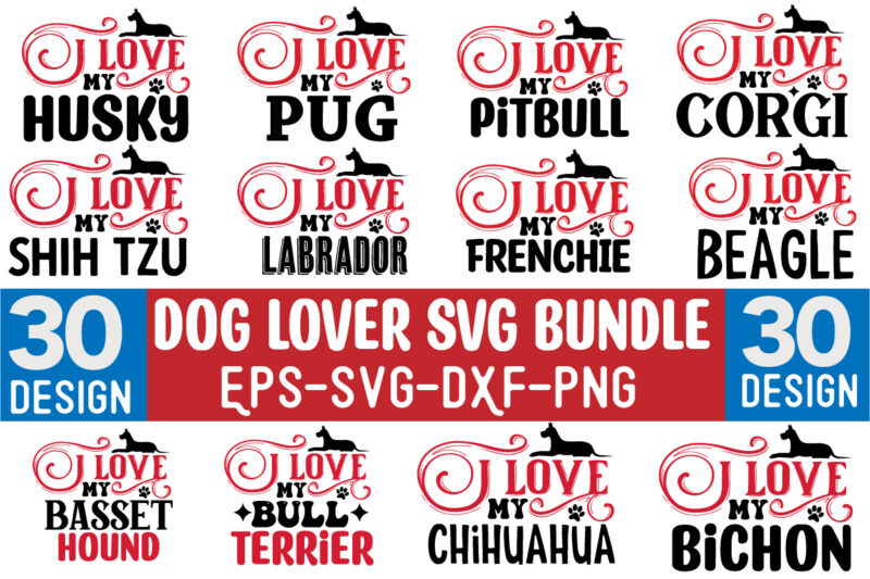 DOG Lover SVG Design Bundle