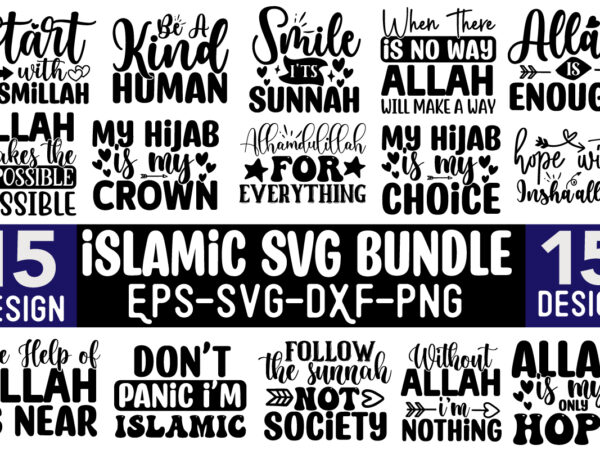 Islamic svg design bundle