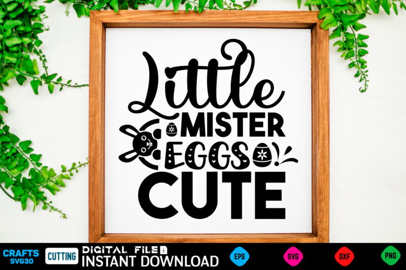 Little Mister Eggs Cute easter, rabbit, easter svg, baby girl, unicorn, easter rabbit, unicorn birthday, easter bunny, bunny, svg, happy easter svg, easter svg bundle, svg design, cut file, design,