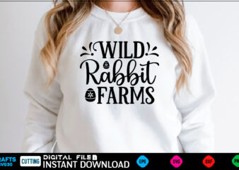 Wild rabbit farms easter, rabbit, easter svg, baby girl, unicorn, easter rabbit, unicorn birthday, easter bunny, bunny, svg, happy easter svg, easter svg bundle, svg design, cut file, design, typhography