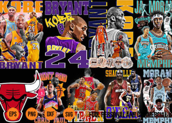 Best Shirt Designs Bundle NBA Art 41 Bootleg Designs png For Print DTF DTG Part 3