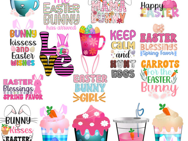 Easter day bundle vector clipart