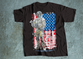 I WILL FIGHT U.S Military-Army Veteran T-shirt Design