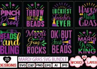 Mardi Gras SVG Bundle SVG Cut File