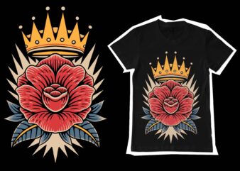 Real queen illustration for t-shirt design