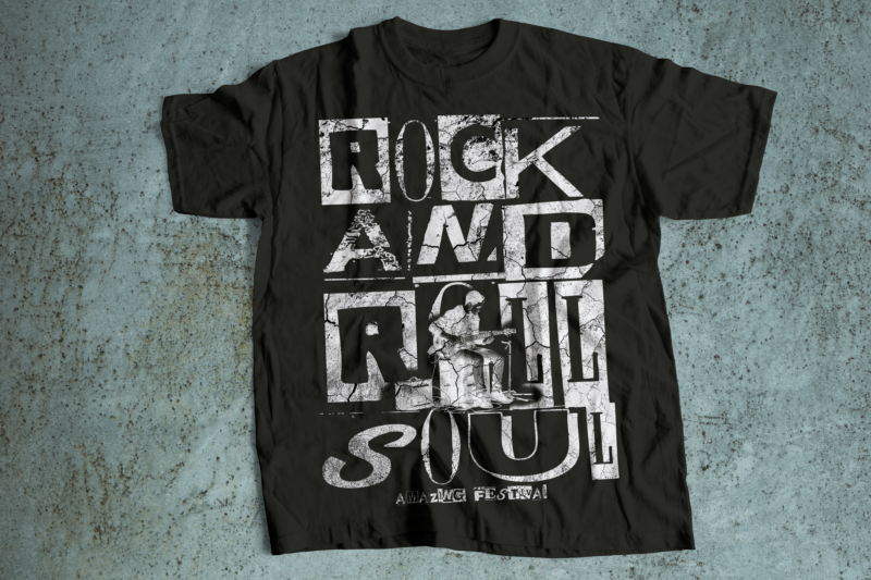 ROCK AND ROLL streetwear design | ROCK AND ROLL t-shirt design