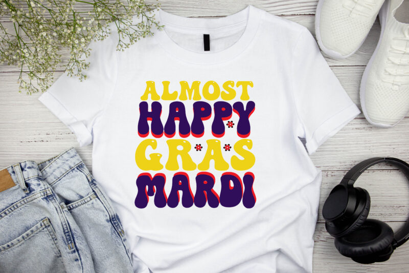 Happy Almost Mardi Gras RETRO DESIGN
