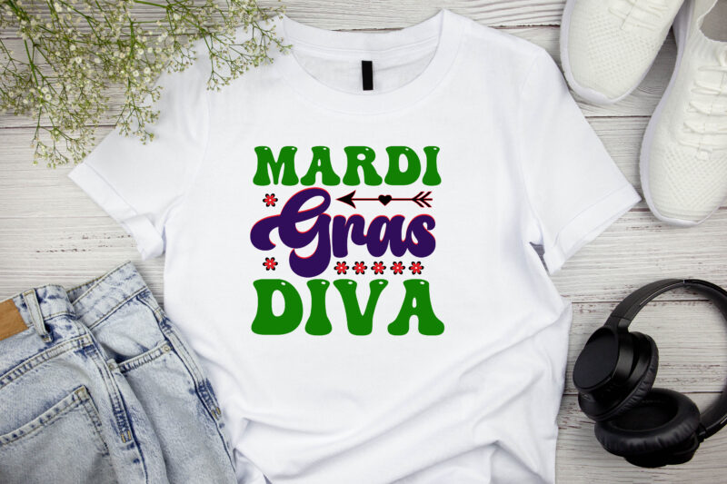 Mardi Gras Diva RETRO DESIGN