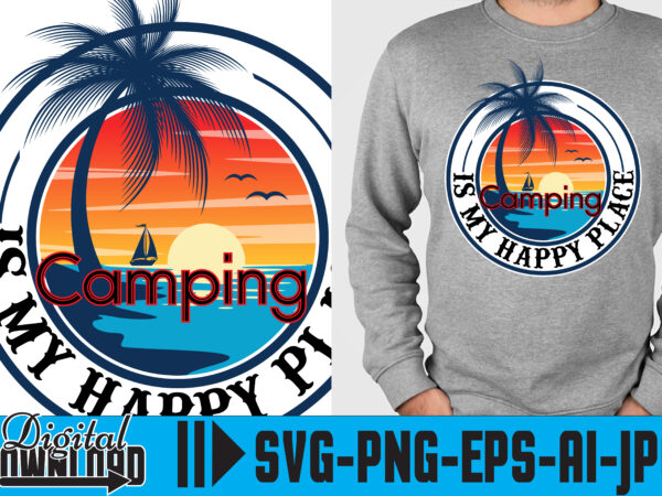 Camping is my happy pleac,tshirt, palm angels t shirt, custom t shirts, custom t shirts, t shirt for men, roblox t shirt, oversized t shirt, gucci t shirt, oversized t