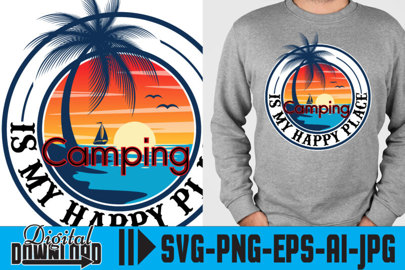 Camping is my Happy pleac,tshirt, palm angels t shirt, custom t shirts,  custom t shirts, t shirt for men, roblox t shirt, oversized t shirt, gucci t  shirt, oversized t shirt, white