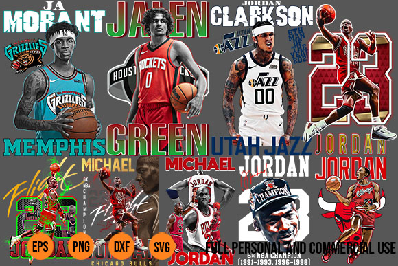 Vector file nba art 42 bootleg designs png for print dtf dtg part 2