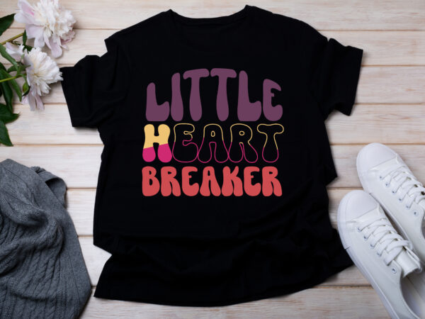 Little heart breaker t-shirt design