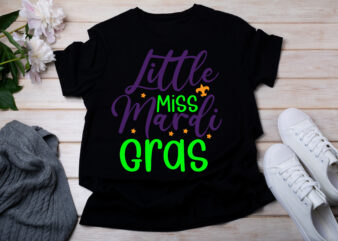 Little Miss Mardi Gras T-SHIRT DESIGN