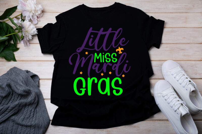 Little Miss Mardi Gras T-SHIRT DESIGN