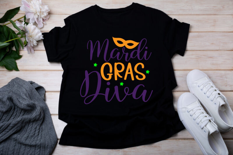 Mardi Gras Diva T-SHIRT DESIGN