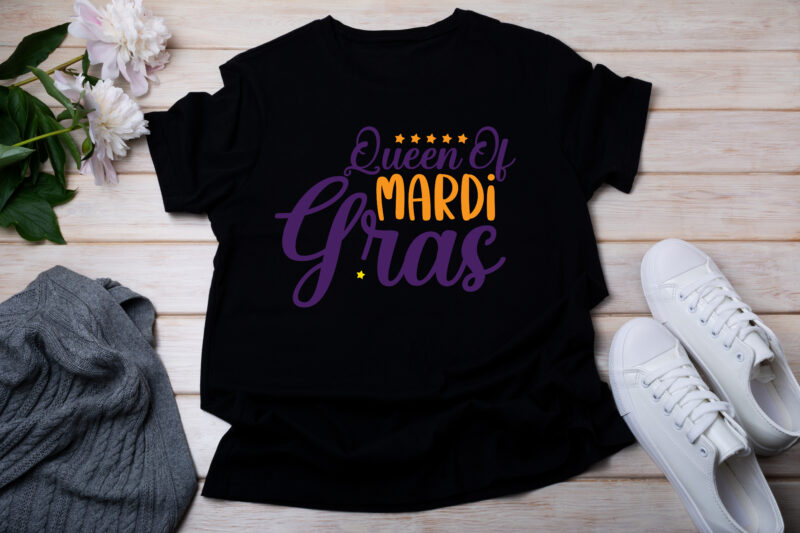 Queen Of Mardi Gras T-SHIRT DESIGN