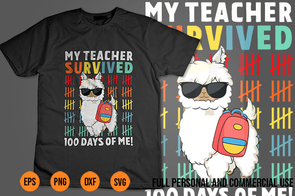 Funny my teacher survived 100 days of me funny 100th day of school funny, teacher, survived, days, 100th, day, school, t-shirt, nice, graphic, tees, shirt, youth, boys, girls, sports, fans,