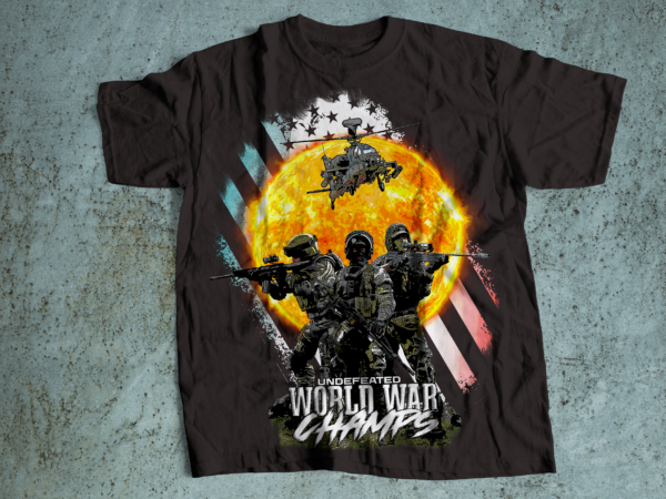 Back to back undefeated worldwar champions merica 2 tshirt design