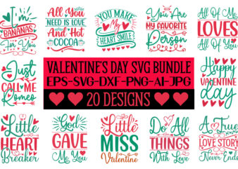 Valentine’s Day SVG Bundle