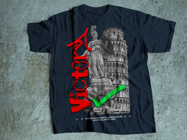 Rome victory streetwear t-shirt design