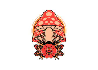 vintage mushroom