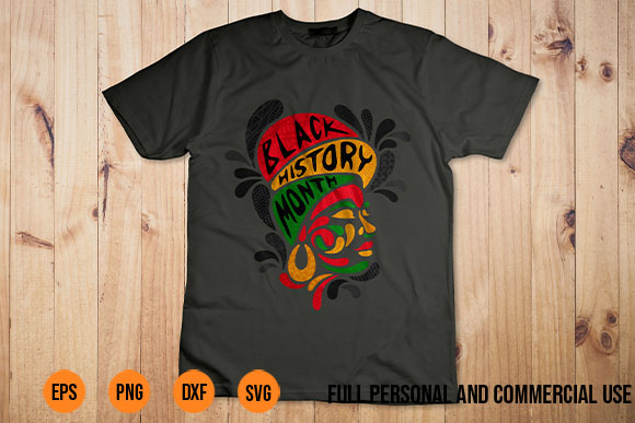 Black History Month t shirt design template svg png - Buy t-shirt designs