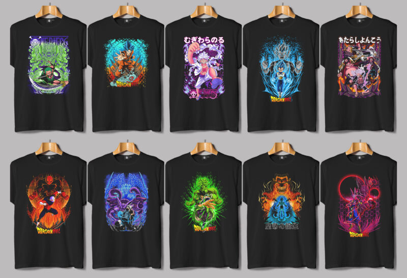 Best Anime T-shirt Design Bundle – part 8