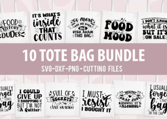 Tote Bag Quotes Bundle t shirt designs for sale