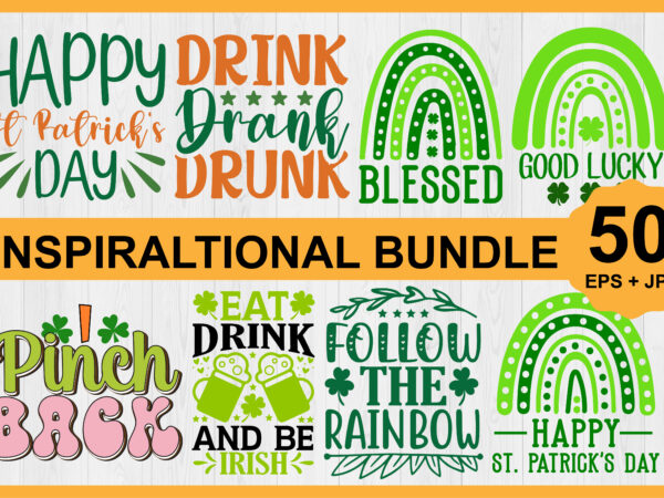 St patrick’s day shirt bundle print template, lucky charms, irish, everyone has a little luck typography design