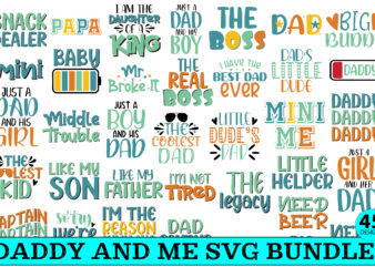 Daddy And Me Svg Bundle