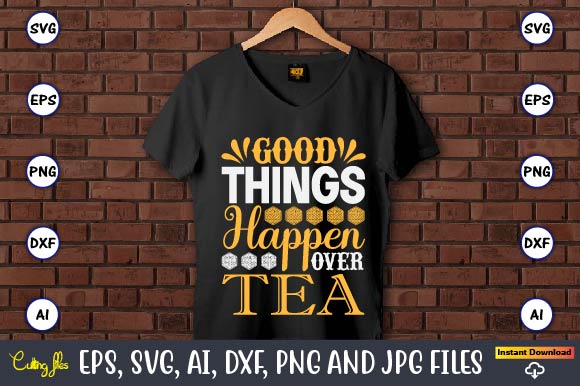 Good things happen over tea,coaster,coaster t-shirt,coaster design,coaster t-shirt design, coaster svg,coaster svg bundle, drink coaster svg,beer quote svg, coffee coaster svg, floral monogram svg, tea saying svg, wine svg,coaster svg,