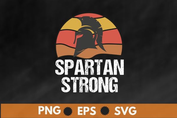 Vintage spartan strong funny T-Shirt