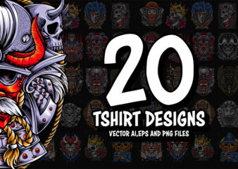 20 tshirt designs bundle