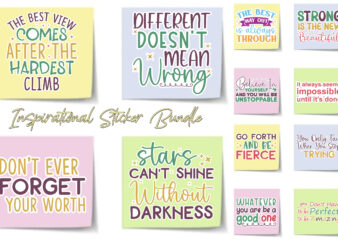 Inspirational Sticker Bundle t shirt design for sale