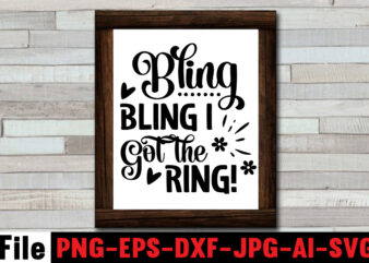 Bling Bling I Got the Ring! T-shirt Design,25th wedding anniversary shirt ideas 50th wedding anniversary, all white bridal party all white wedding party bachelor party, and bachelorette party bridal shower,