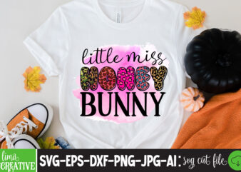 Little Miss Honey Bunny Sublimation PNG , Easter T-shirt Design Bundle ,a-z t-shirt design design bundles all easter eggs babys first easter bad bunny bad bunny merch bad bunny shirt