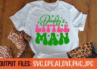 Daddy's little man- vector t-shirt design