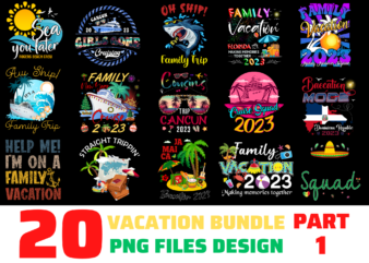 20 Vacation PNG T-shirt Designs Bundle For Commercial Use, Vacation T-shirt, Vacation png file, Vacation digital file, Vacation gift, Vacation download, Vacation design