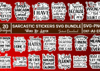 Sarcastic Stickers SVG Bundle Sarcasm Svg Bundle, Sarcastic Bundle Svg, Sarcastic Svg Bundle, Funny Svg Bundle, Sarcastic Sayings Svg Bundle, Sarcastic Quotes Svg,Swear Word PNG Design Bundle #4, Printable Curse