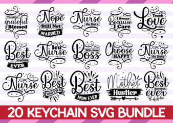 Keychain SVG Bundle ,Keychain Quotes Svg Bundle, Round Keychain Svg, Designs for Keychains, Hand Lettered Keychain Quotes, Cut Files For Cricut & Silhouette Keychain Design Laser Cut Files, Keychain Svg