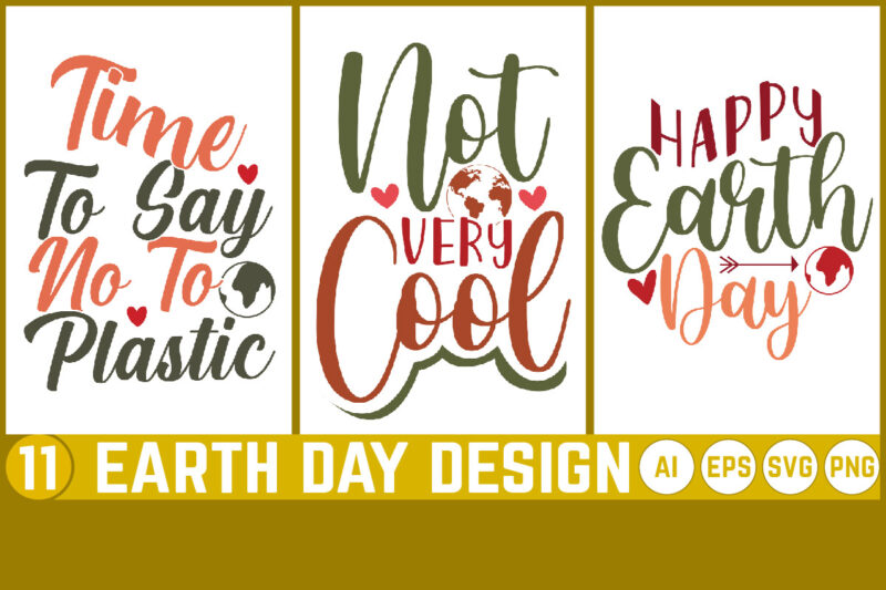 earth day graphic shirt bundle, happy earth gift tee greeting illustration design